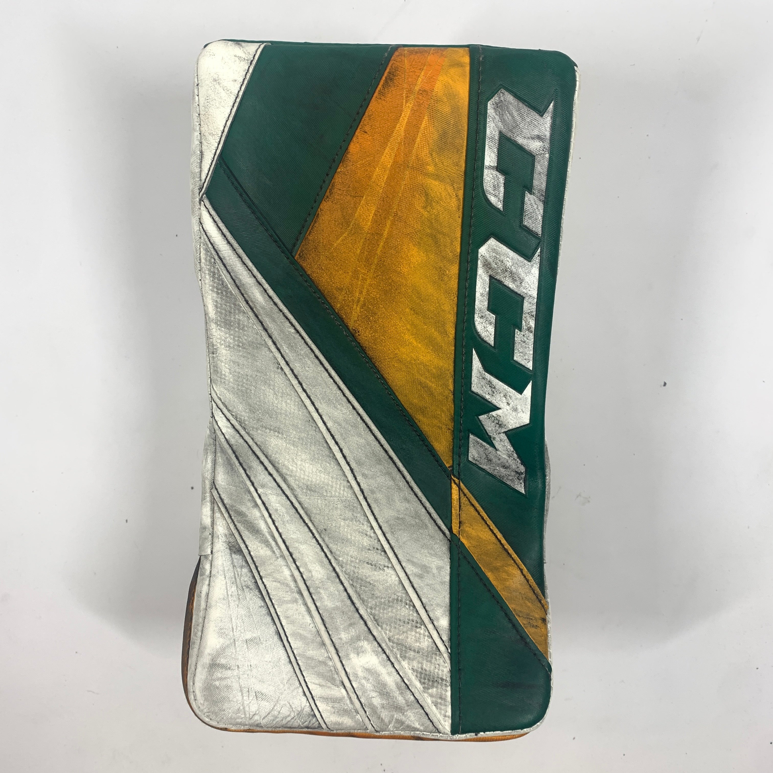 CCM Extreme Flex 5 - Bloqueur de gardien de but Pro Stock d'occasion (vert/jaune)
